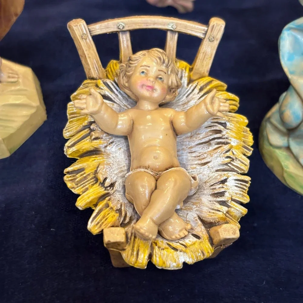 Vintage 1983/1990 Fontanini Simonelli Deposit Nativity 13 pc Set Made in Italy